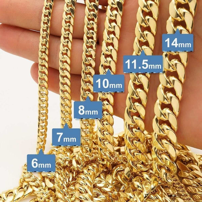 10k Yellow Gold 6mm Miami Cuban Chain (Hollow) 24"-30"