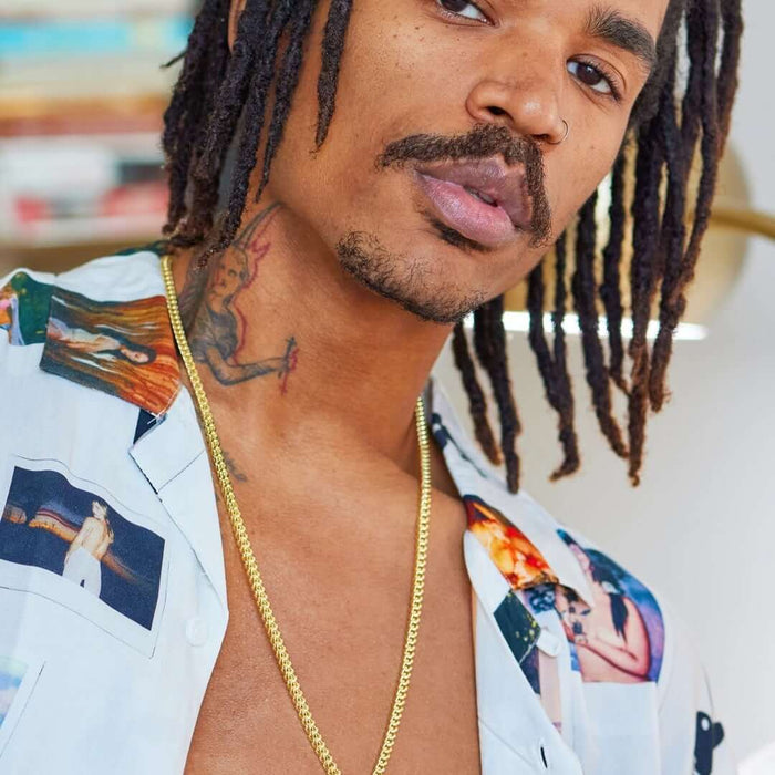 10K Yellow Gold 3.5mm Franco Chain (Hollow) 22"-30"