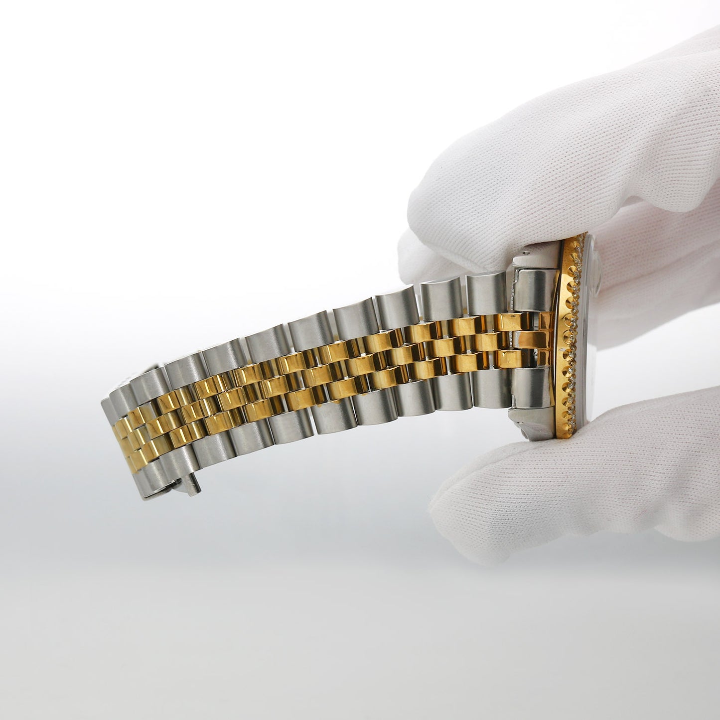 36mm Rolex Datejust Jubilee Band Custom Ruby Gradient Diamond Bezel Dial Watch