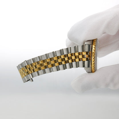 36mm Rolex Datejust Jubilee Band Custom Ruby Gradient Diamond Bezel Dial Watch