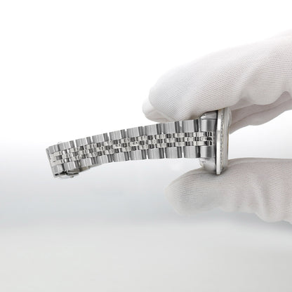 Rolex Datejust 26mm Custom Jubilee Band Diamond Bezel Green Emerald Dial Watch