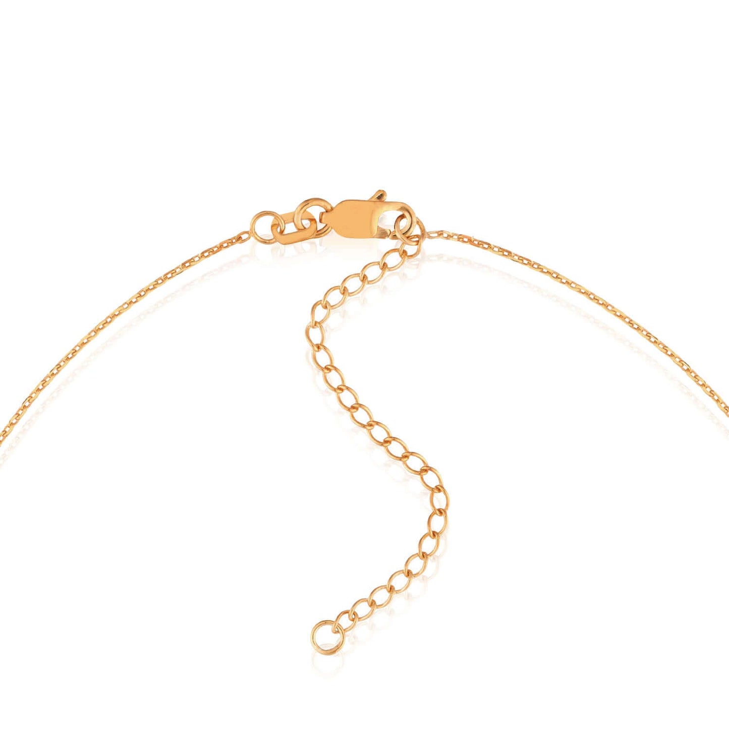 Yellow White Rose Gold Over Sterling Silver CZ Bar Lariat Necklace (Solid Links) 16" - 18" - WJD Exclusives