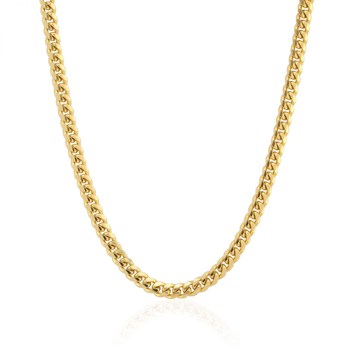 14k Yellow Gold Solid Cuban Link Chain 2.5 mm – Avianne Jewelers
