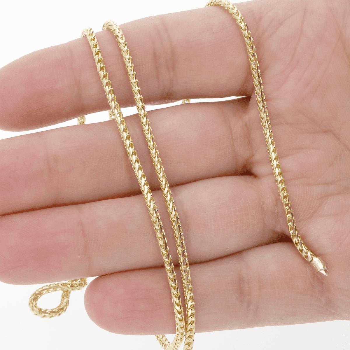 Solid K Yellow Gold Mm Franco Chain Necklace Heavy