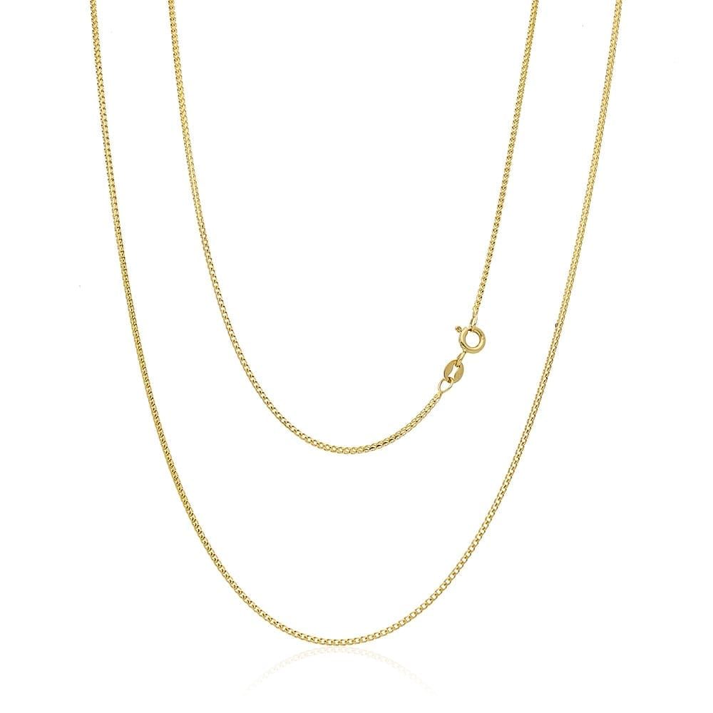 Solid 14k Yellow, White & Rose Gold 1.2mm Franco Chain 16″ 18″ 20″ 22 ...