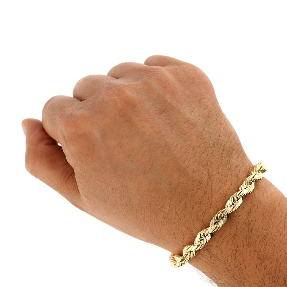 splicing dot geometry 14k gold bracelet